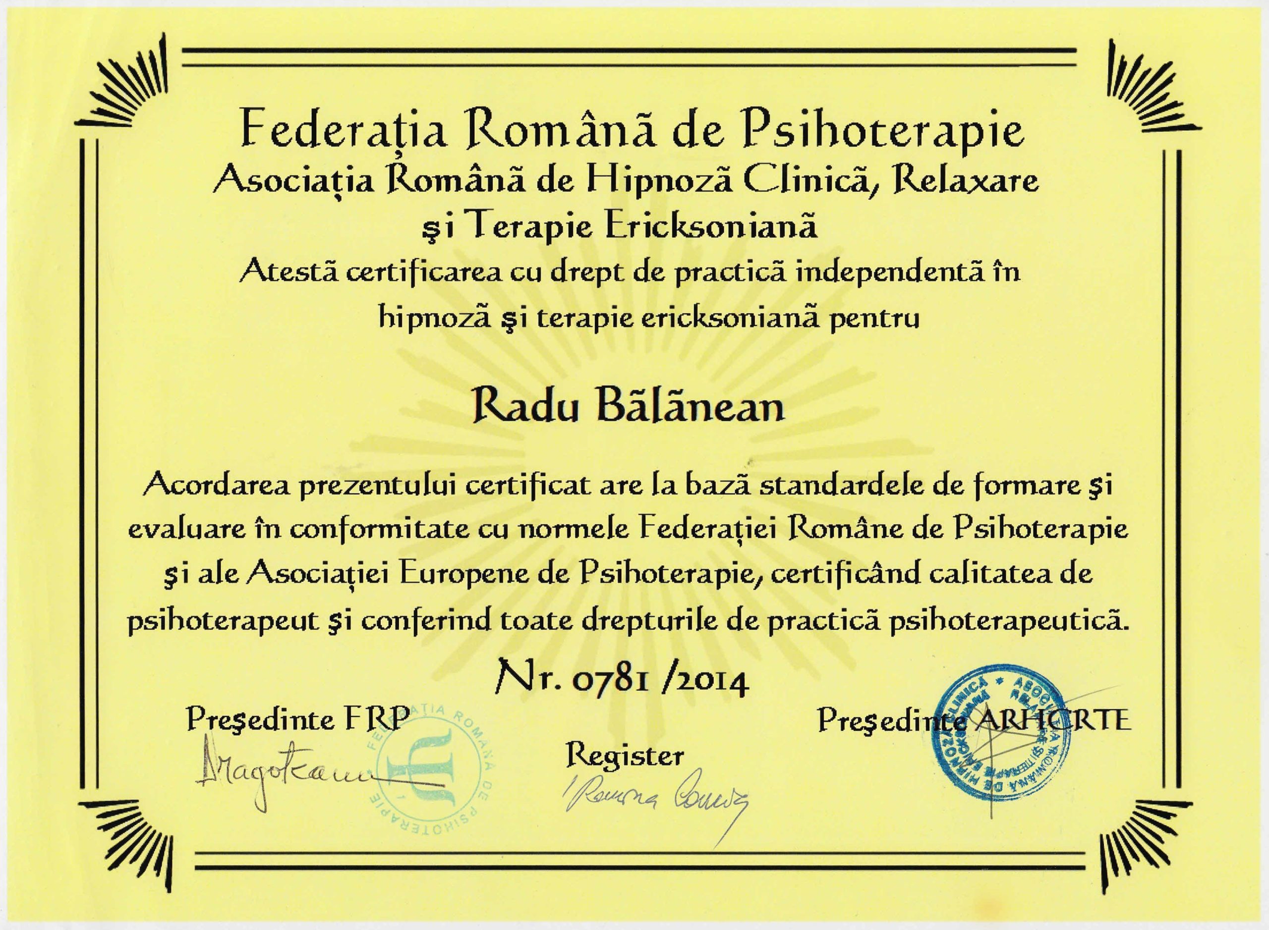 Federația Română de Psihoterapie, Asociația Europeană de Psihoterapie
